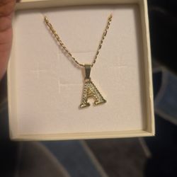 Letter A necklace