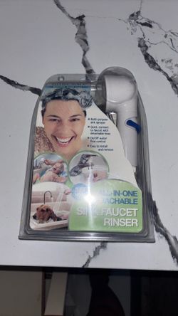 Sink faucet rinser