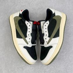 T'ravis Scott x Wmns J 1 Retro Low OG SP 'Olive'