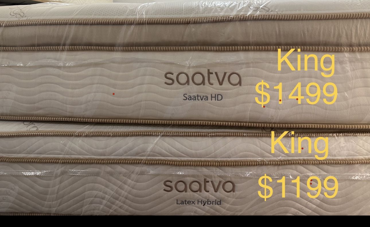 Luxury Saatva & Tempur-Pedic Mattresses – 50-80% Off! • Brand New, Minor Blemishes (Nothing That Affects Comfort) • King, Queen, Full, T