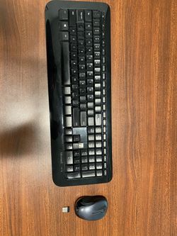 Microsoft wireless keyboard and Logitech wireless mouse
