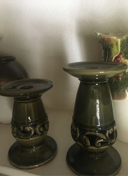 Pair of candles holders