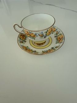 This vintage Rosina tea cup and saucer .
