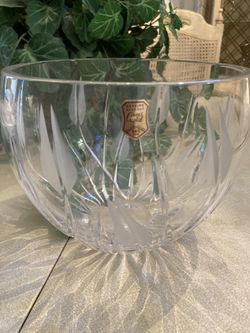 Lead Crystal Bowl ~ Laurie Gates~vintage