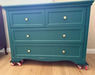 Teal 3 drawer dresser