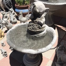 New Water Fountain Made Out Of Cement 