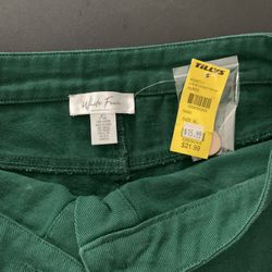 NWT Kelly green Corduroy Skirt Kid Girls
