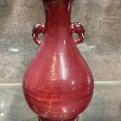 Chinese Red porcelain Vase