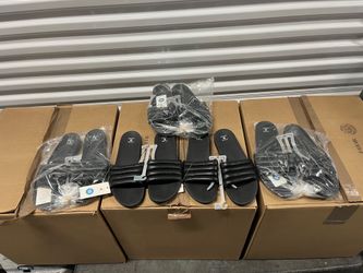 NEW Shade & Shore Black Sandals Size 12 **5 available****$3 Each Pair Or Take All For $10**