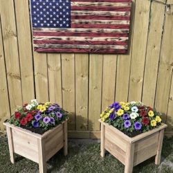 Cedar Planter Box Pair
