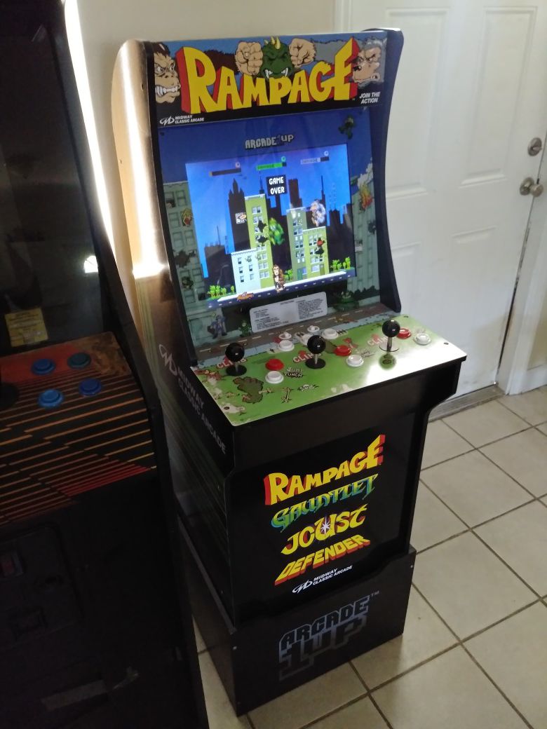 Rampage Arcade 1 Up arcade cabinet