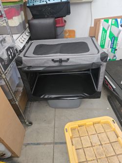 Portable Canvas Dog Crate