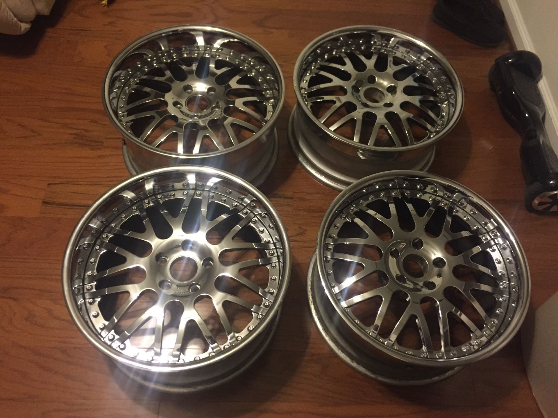 Genuine 19” Asanti 3 piece lightweight competition wheels