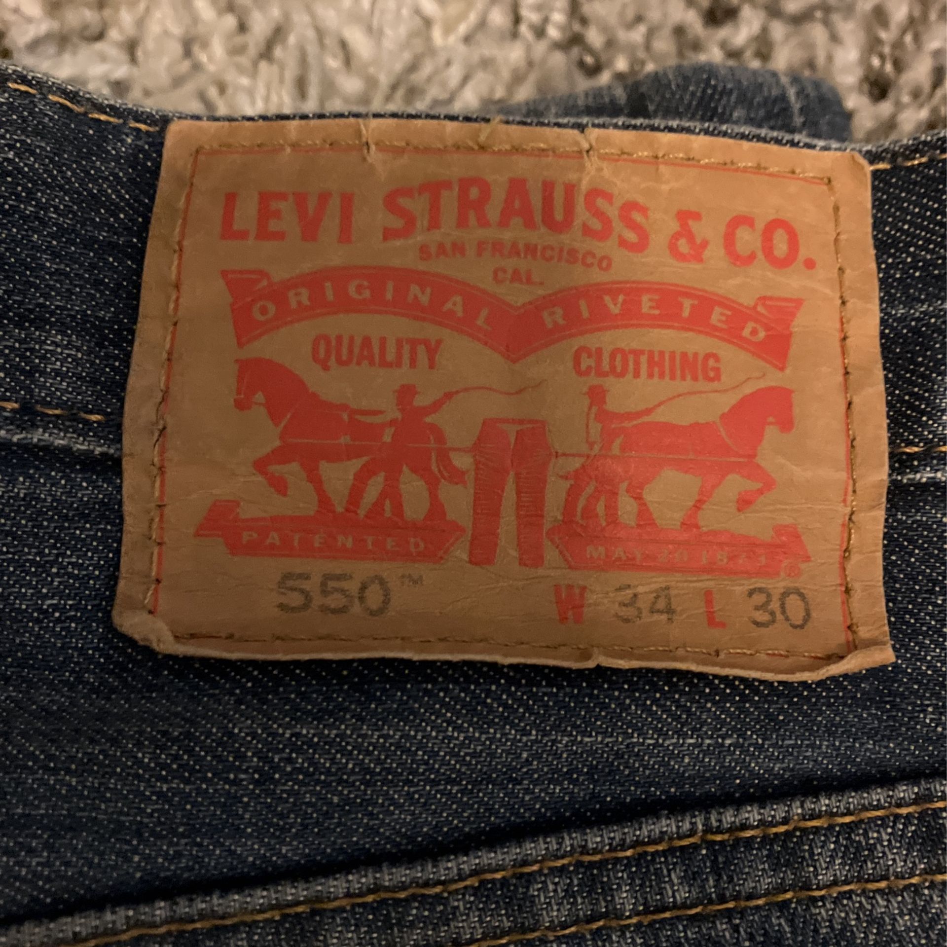 Levis 550 jeans 34 X 30