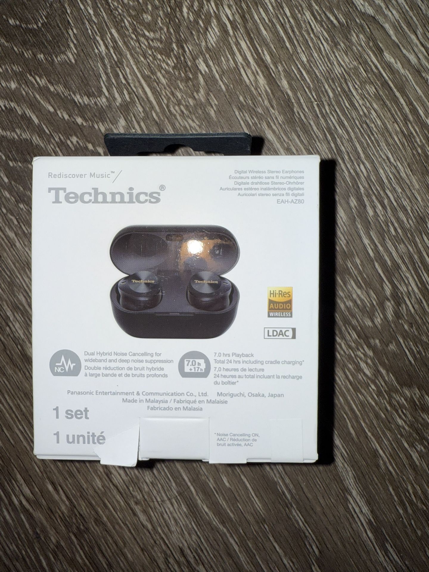 Technics Premium Hi-Fi True Wireless Bluetooth Earbuds with Advanced Noise Cancelling, 3 Device Multipoint Connectivity, Wireless Charging, Hi-Res Aud