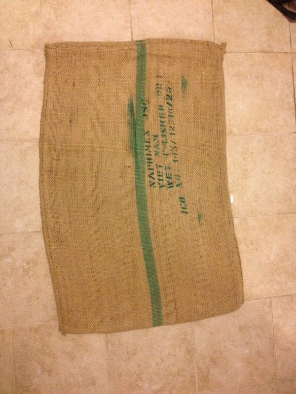 Cafe bean bag burlap good for Halloween decoration