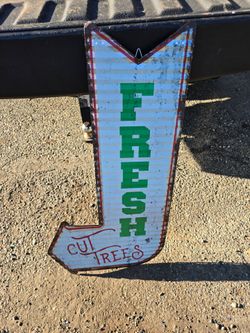Fresh Cut Trees Sign