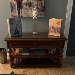 Real Wood Console Table