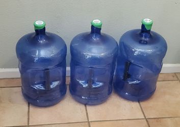 3 five gallon water jugs