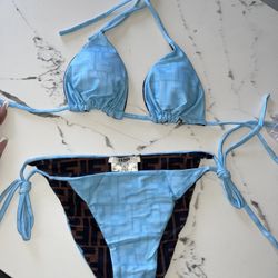Blue Fendi Bikini