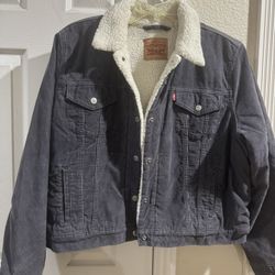 Women X-Large Levies Gray Sherpa Trucker
