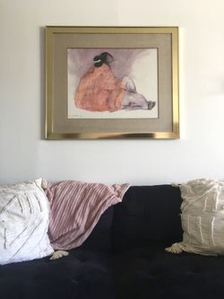 R.C. Gorman, “Woman Sitting” (1977), Print