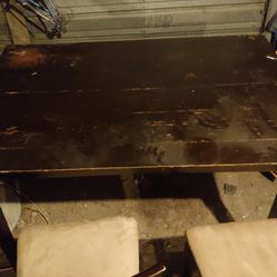  High Table Set With 6 chairs 