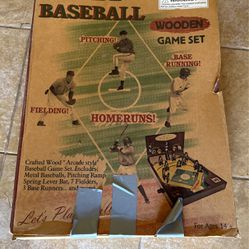 Wooden Arcade baseball Game