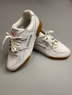 Mens Reebok Classic Workout Plus Shoes Sneakers White Grey Gum CN2126 US 11