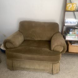 Olive Green Loveseat 