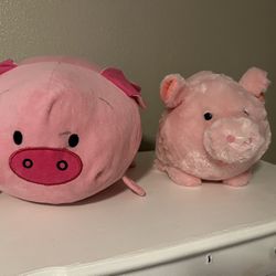 Piggy stuffed animal in piggy bank