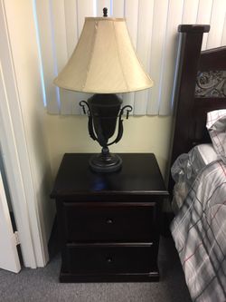 Nightstand and lamp