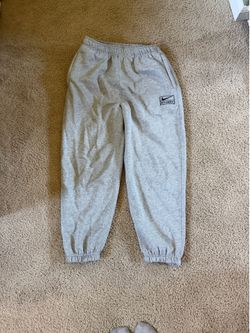NIKE x Stussy Gray Sweatpants; Size L