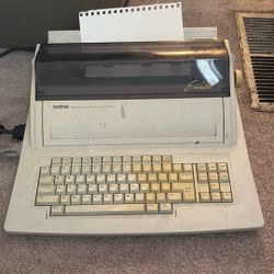 Antique Type Write With Monitor