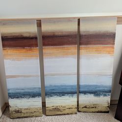 "September Aura" Canvas Triptych by Michael Marcon