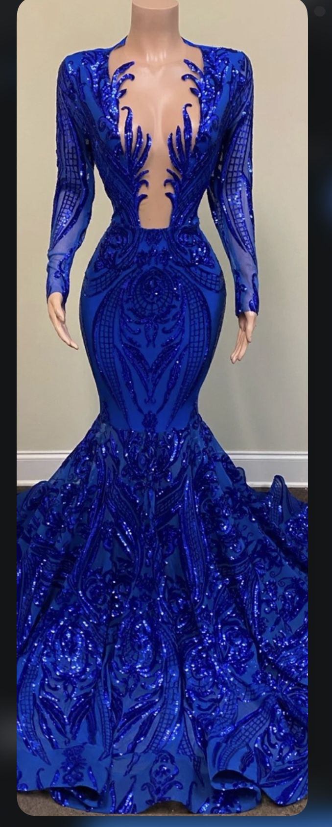 Blue Mermaid Dress 