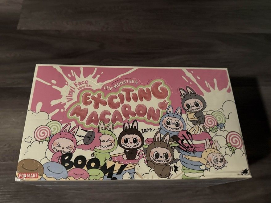 Pop Mart Labubu The Monsters Exciting Macaron Vinyl Face Full Case (6 Blind Box)