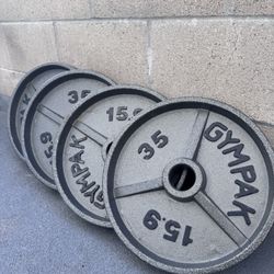 4 Each 35lb Iron Plates