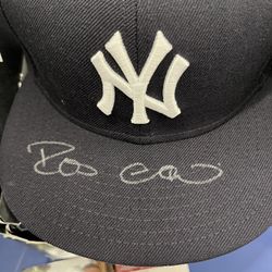 Signed Robinson Cano Hat, Rookie Card Both For $100