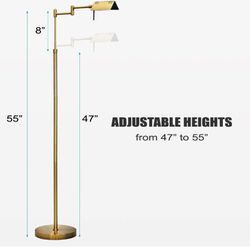 ADJUSTABLE/DIMMABLE LED FLOOR LAMP $60