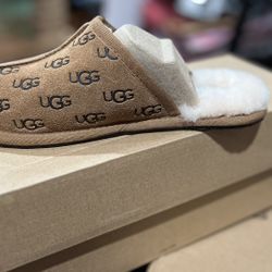 New Ugg Pearle Embossed Slippers Chestnut 6W