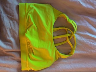 Lululemon yellow sports bra