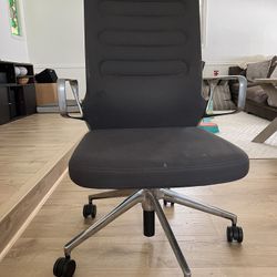 Grey Vitra Office Chair On Wheels 