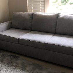 Beautiful Grey 3 Seater Couch And Loveseat Like Brand New 