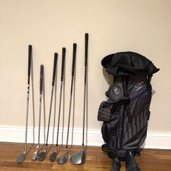 Right Hand UL7-54 7 Club Stand Set, Black/Purple
