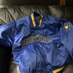 Brewers Coat Real Mitchell & Ness