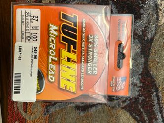 Tufline micro lead 27 lbs test 100 yard new.