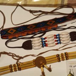 Beaded Bone & Bamboo Style Chokers, Neck Ban, Earrings,  Dream Catcher Leather Necklace , Extra Leather Necklace String 