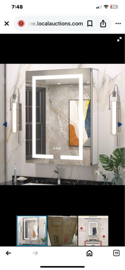 24x30 medicine cabinet w/LED in mirror.
