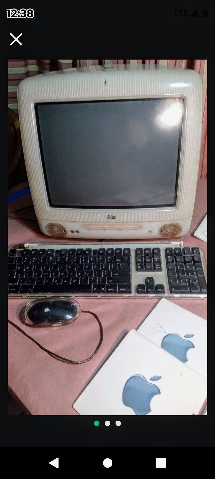 iMac G4 Keyboard Mouse With Software And Manual
